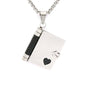 Collar con medallón de libro personalizado