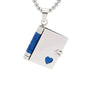 Collar con medallón de libro personalizado
