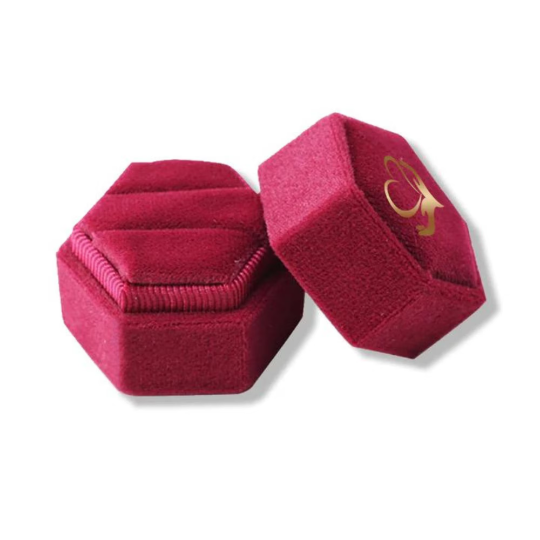 Caja de anillos de lujo