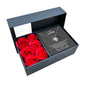 White Gold Necklace - With 6 Roses - To My Love