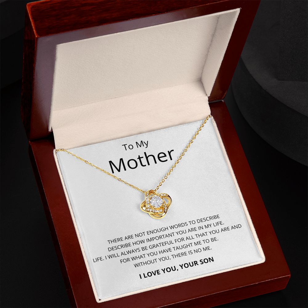 White Gold Necklace - To my Mother