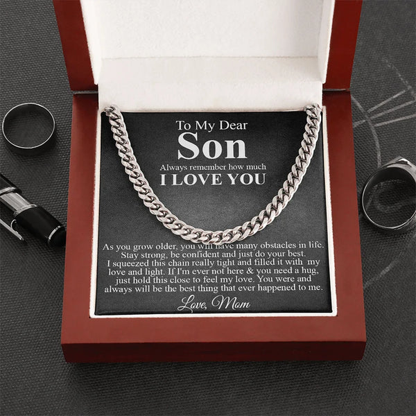 Cuban Chain Necklace - To my Son from Mom
