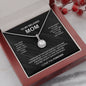 Crystal necklace - To my beloved Mom