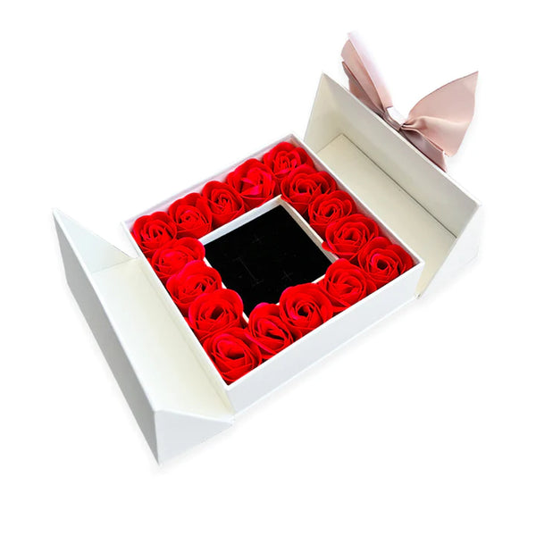 Luxury gift box with real rose