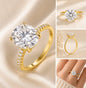 Moissanite Engagement Ring - Promise Rings For Women
