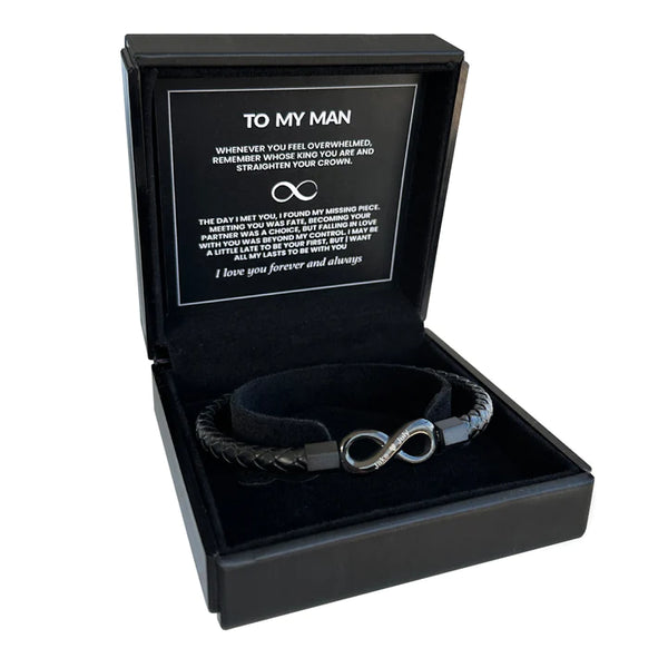 Endless Love Bracelet "To My Man - Straighten Your Crown"