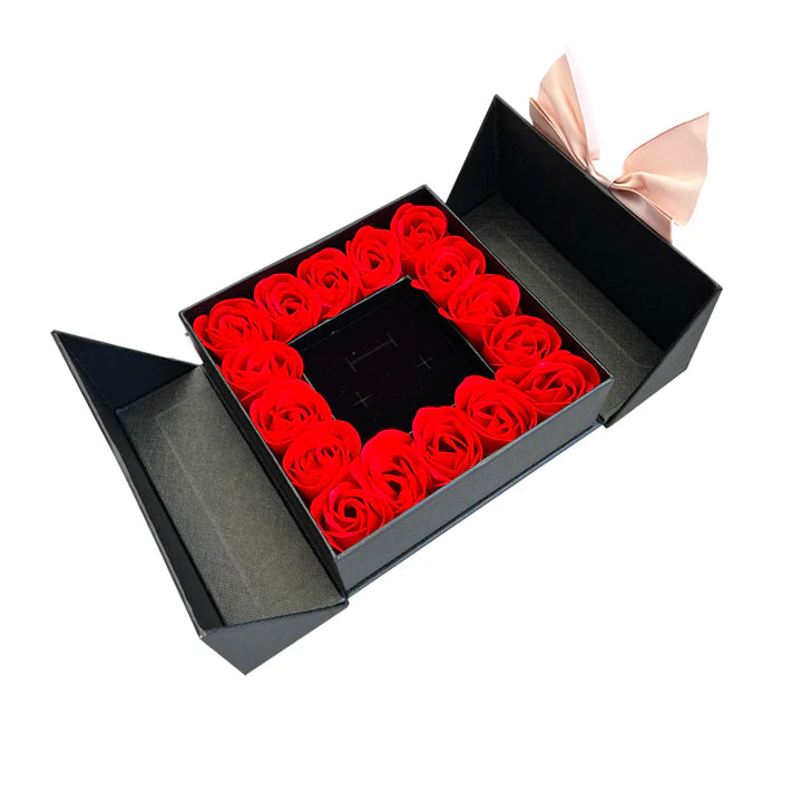Engraved Interlocking Necklace - Luxury Rose Box - To My Love