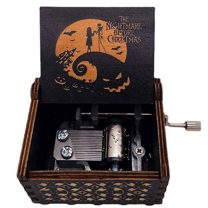 The Nightmare Before Christmas Wooden Hand-Crank Music Box