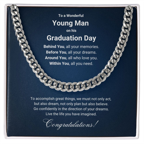 Cuban Link Chain - Graduation Gift for Him