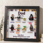 Custom Superhero Minifigure Frame - To My Dad
