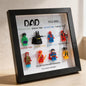 Custom Superhero Minifigure Frame - To My Dad