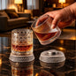 SpinCraft™ Crystal Whiskey Glass – The Spinning Glass That Never Tips