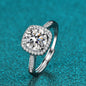 Moissanite Engagement Ring - Promise Rings For Women