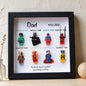 Custom Superhero Minifigure Frame - To My Dad