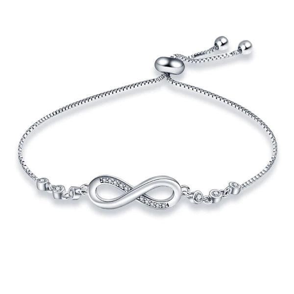 Amor sin fin - Pulsera de plata de ley