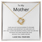 White Gold Necklace - To my Mother