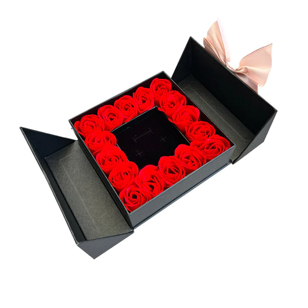 Luxury gift box with real rose