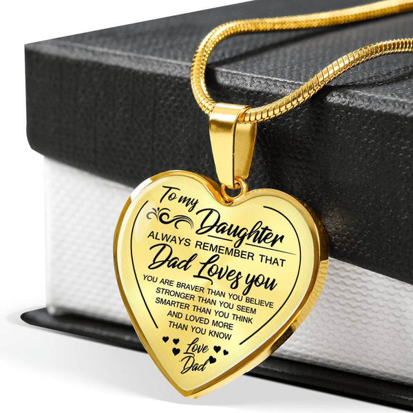 Heart Necklace - To my Daughter from Dad